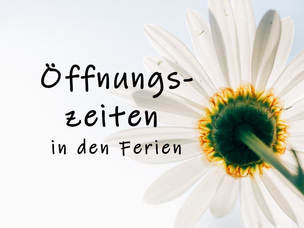 Öffnungszeiten des Sekretariats in den Sommerferien
